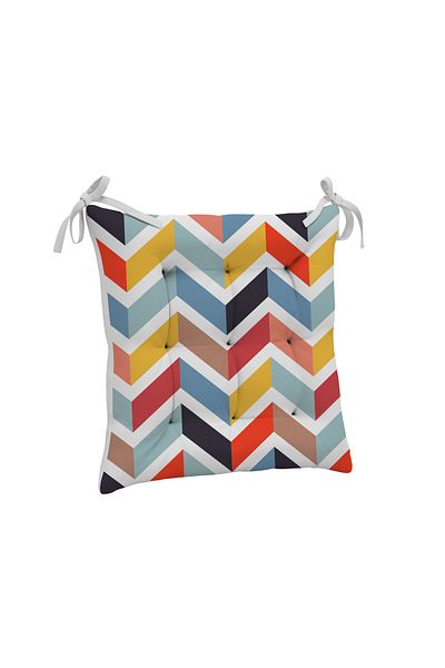 yok yok evim eve dair her şey 9 Puntal Geometry Patterned Fluffy Living Room Balcony Garden Kitchen Chair Cushion