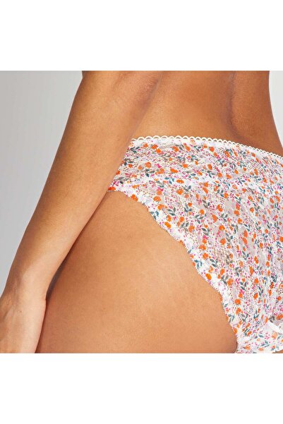 KIABI Floral lace briefs WHITE