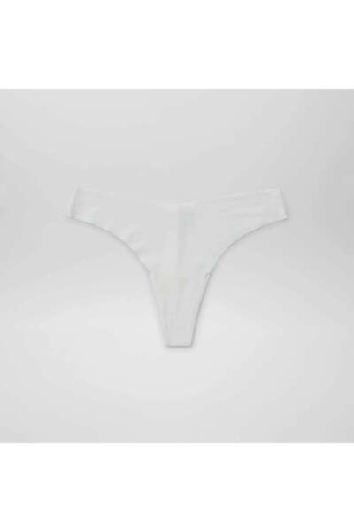 KIABI Pack of 2 pairs of seamless microfibre tanga briefs WHITE