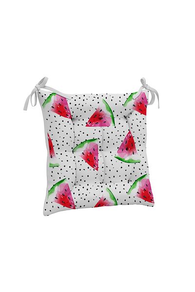 yok yok evim eve dair her şey 9 Puntal Meyve Patterned Pofuduk Living Room Balcony Garden Kitchen Chair Cushion