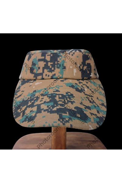 kho military design Digital Camouflage Visor Hat (Sunshade) Adjustable