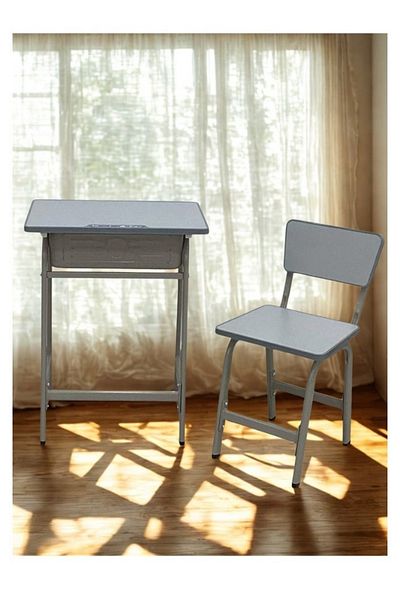 smart home Kids Study Desk Table + Chair Set | Study Table and Chair Set with Fiber Surface and Iron Legs