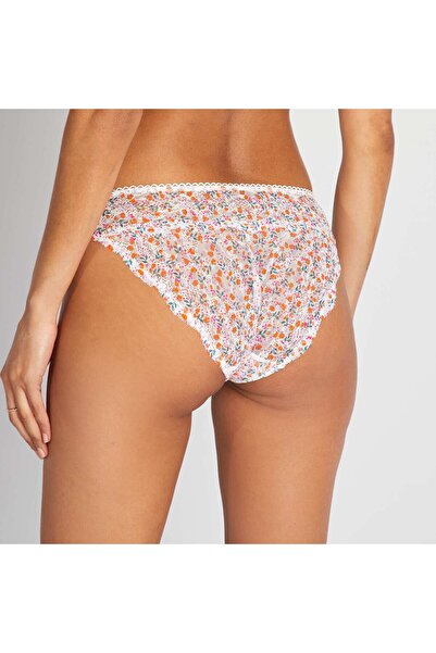 KIABI Floral lace briefs WHITE