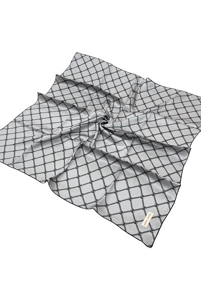 Pierre Cardin Μεταξωτό Φουλάρι - 8902230-313 Γκρι Sura