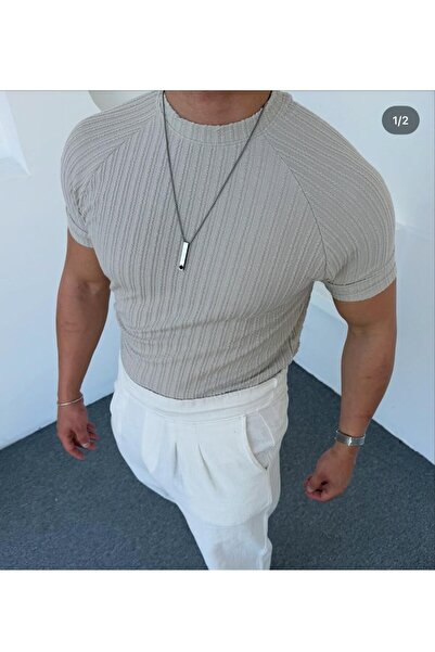 Q45collection Twisted Slimfit Deesnli̇ Men's T-S