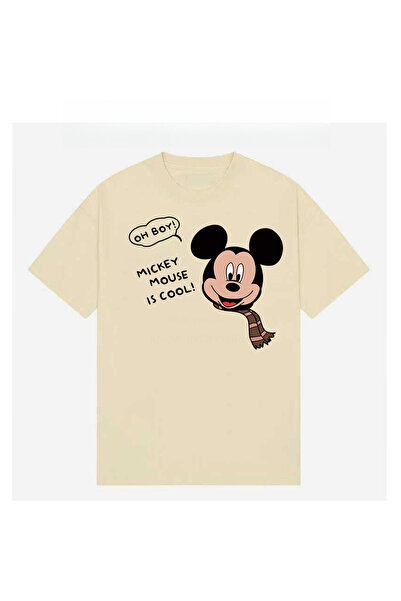 Unique تي شيرت ميكي ماوس للجنسين للنساء والرجال مطبوع حسب الطلب من القطن المم...