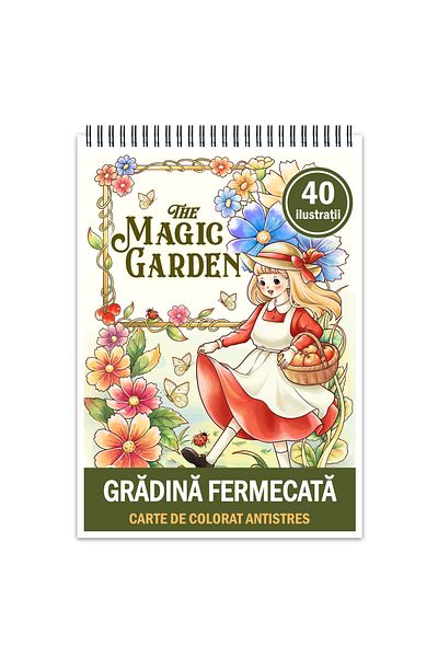 Legendary Gifts Anti-stress coloring book, 40 illustrations Enchanted Garden, 86 pages