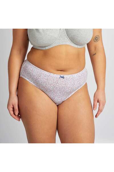 KIABI Pack of 3 stretch cotton briefs BLUE