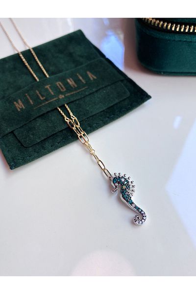 Miltonia Sea Horse Y Necklace