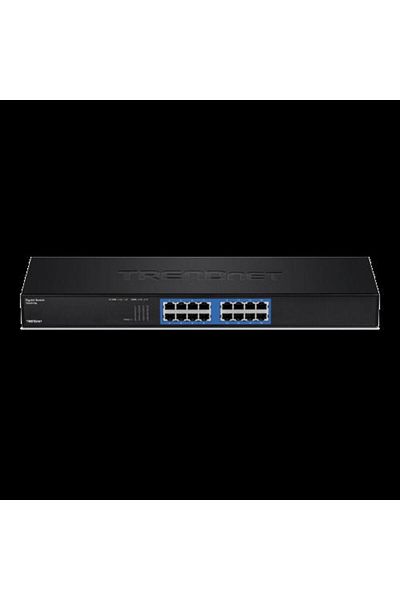TRENDnet GREENnet rack mount switch 16 Gigabit ports - TEG-S16G