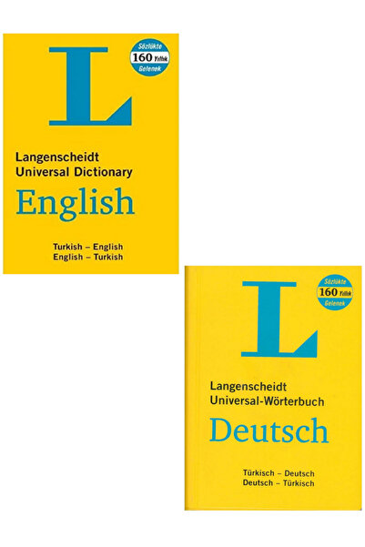 Evrensel İletişim Yayınları L Langenscheidt İngilizce Sözlük + L Langenscheidt Wörterbuch Almanca Sözlük / Güncel - 2 KİTAP