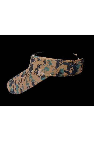 kho military design Digital Camouflage Visor Hat (Sunshade) Adjustable