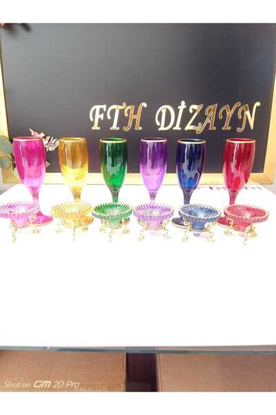 FTH DİZAYN Kahve sunum seti 6 kişilik