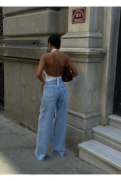 DEEFWEAR Pantaloni din blugi cu detaliu broderie din seria Premium