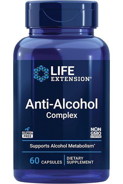 Life Extension Life Extension Anti-Alcohol with Hepatoprotection Complex, 60 Count