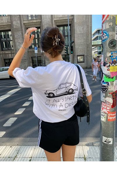 Butik Dream Printed Oversize T-shirt