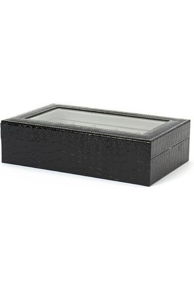 rexa 12-Slot Leather Watch Box Organizer – Elegant Display & Storage Case (19.99 x 10.01 x 5 cm)