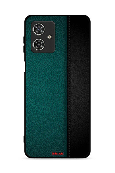 Tolwak غطاء حماية جلدي بنقشة لهاتف موتورولا موتو جي 54 5G