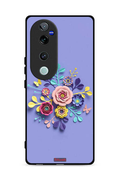 Tolwak غطاء حماية Vivo S19 Pro 5G برسومات زهور فنية