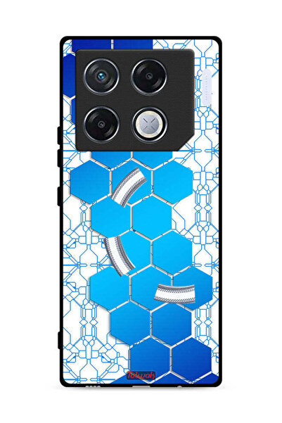 Tolwak غطاء حماية لهاتف Infinix GT 20 Pro 5G بنمط شبكة أيقونات سداسية الشكل