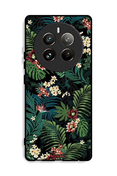 Tolwak غطاء حماية لهاتف Realme 12 Pro Plus 5G بنقشة أوراق استوائية