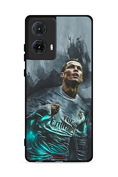 Tolwak غطاء حماية لهاتف موتورولا موتو جي 85 5G برسومات كريستيانو رونالدو