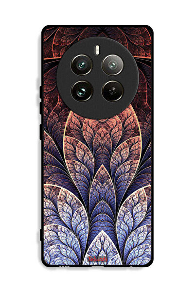 Tolwak غطاء حماية لهاتف Realme 12 Pro Plus 5G بتصميم زهور فركتال تجريدي