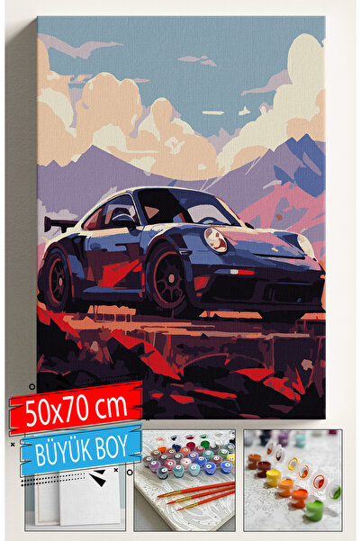 Sulepas Sayılarla Boyama Seti Numaralı Tuval Fırça Boya Dahil Kasnaklı Set 50...