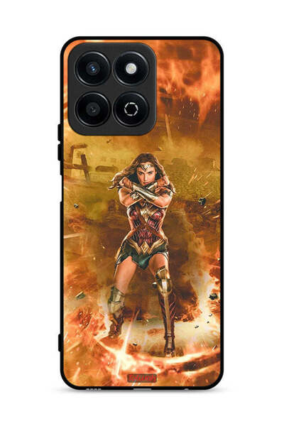 Tolwak غطاء حماية لهاتف Honor Play 60 Plus 5G بتصميم Wonder Women