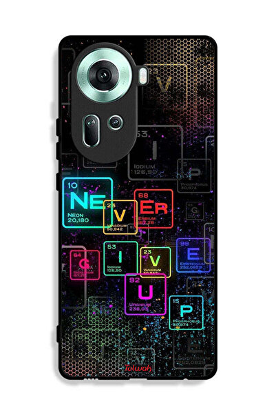 Tolwak غطاء حماية Oppo Reno11 5G بتصميم Never Give Up Art