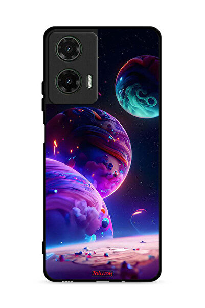 Tolwak غطاء حماية لهاتف موتورولا موتو جي 35 5G بنقشة كوكبية