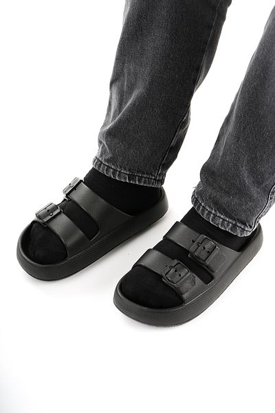 Babetty Summer Soft Soled Double Buckle Casual Slippers Beach Pool Garden Sea