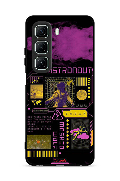 Tolwak غطاء حماية لهاتف Infinix Hot 50 5G بملصق رائد فضاء