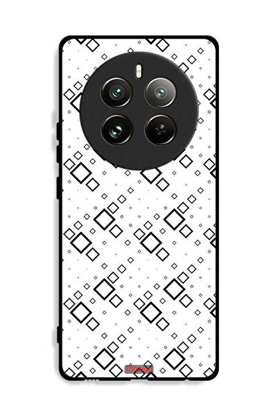 Tolwak غطاء حماية لهاتف Realme 12 Pro Plus 5G بتصميم مربع تجريدي فني رقمي