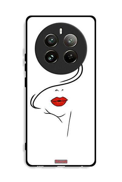 Tolwak غطاء حماية لهاتف Realme 12 Pro Plus 5G برسومات وجه فتاة