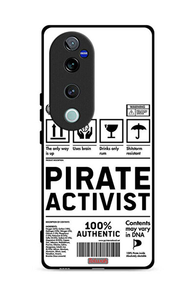 Tolwak غطاء حماية لهاتف Vivo V40 Pro 5G، ملصق ناشط خاص