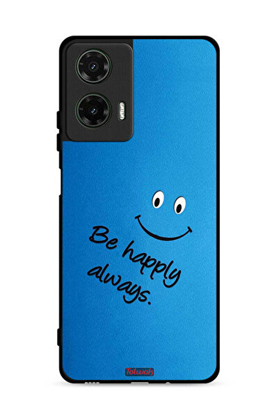 Tolwak غطاء حماية لهاتف موتورولا موتو جي 35 5 جي - كن سعيدًا دائمًا