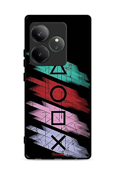 Tolwak غطاء حماية لهاتف Realme GT Neo6 SE 5G برسومات أيقونات لعبة الحبار