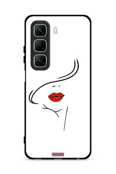 Tolwak غطاء حماية لهاتف Infinix Hot 50 5G برسومات وجه فتاة