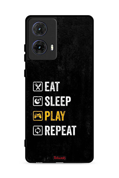 Tolwak غطاء حماية موتورولا موتو جي 85 5G، تناول الطعام، النوم، اللعب، التكرار