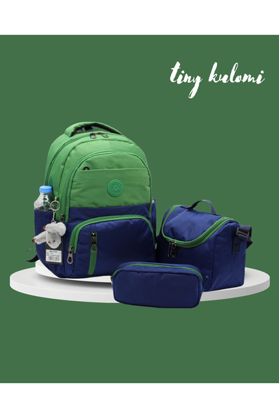 Tiny Kulomi حقيبة مدرسية أساسية سادة من نسيج الساتان المقاوم للماء حقيبة ظهر ...