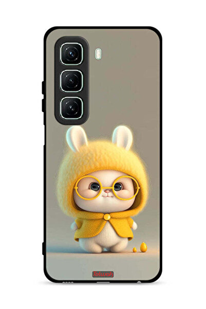 Tolwak غطاء حماية لهاتف Infinix Hot 50 5G بتصميم أرنب صغير