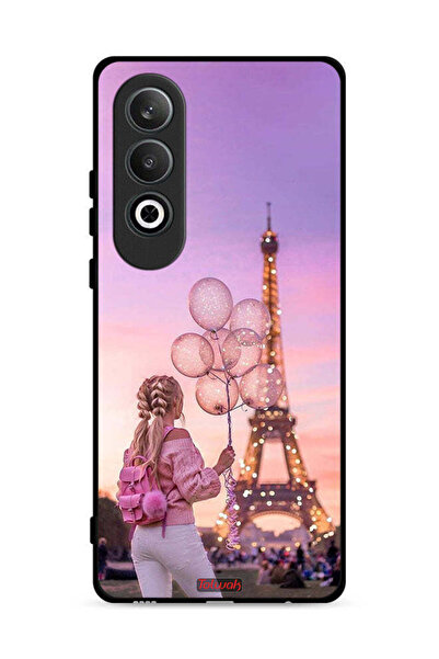 Tolwak غطاء حماية لهاتف Oppo K12 Plus 5G بطبعة فتاة تحمل بالونات