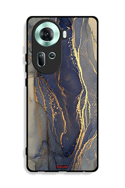 Tolwak غطاء حماية لهاتف Oppo Reno11 5G بنمط رخامي لامع