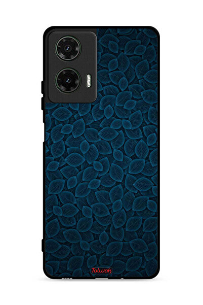 Tolwak غطاء حماية لهاتف موتورولا موتو جي 35 5G بنقشة أوراق فنية رقمية