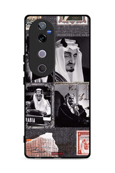 Tolwak غطاء حماية لهاتف فيفو V40 5G، ملصق الملك فيصل العتيق
