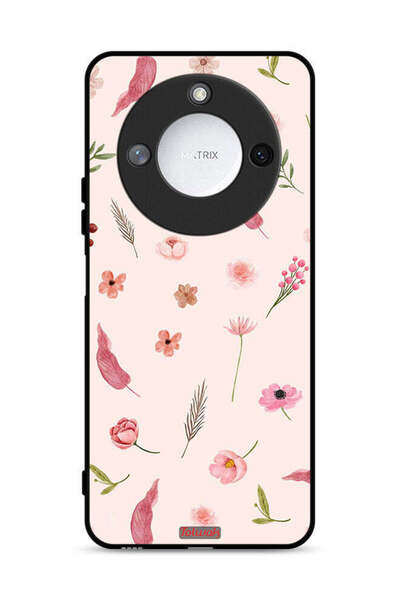 Tolwak غطاء حماية لهاتف Honor X60 5G بنقشة أوراق وورود