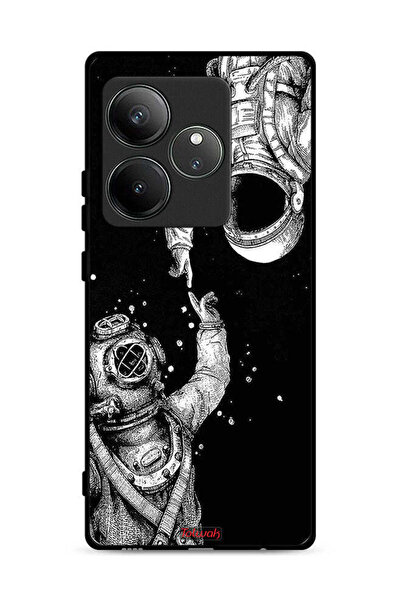 Tolwak غطاء حماية لهاتف Realme GT 6T 5G بتصميم رواد فضاء
