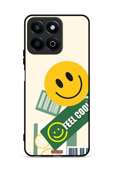 Tolwak غطاء حماية لهاتف Honor Play 60 Plus 5G بملصق Feel Cool