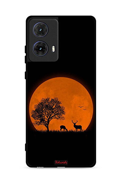Tolwak Motorola Moto G85 5G Protective Case Cover Evening Moon Art